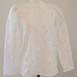 NWT - Rebecca Taylor - Eyelet Blouse, Medium